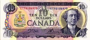 КАНАДА 10 ДОЛЛАРОВ 1