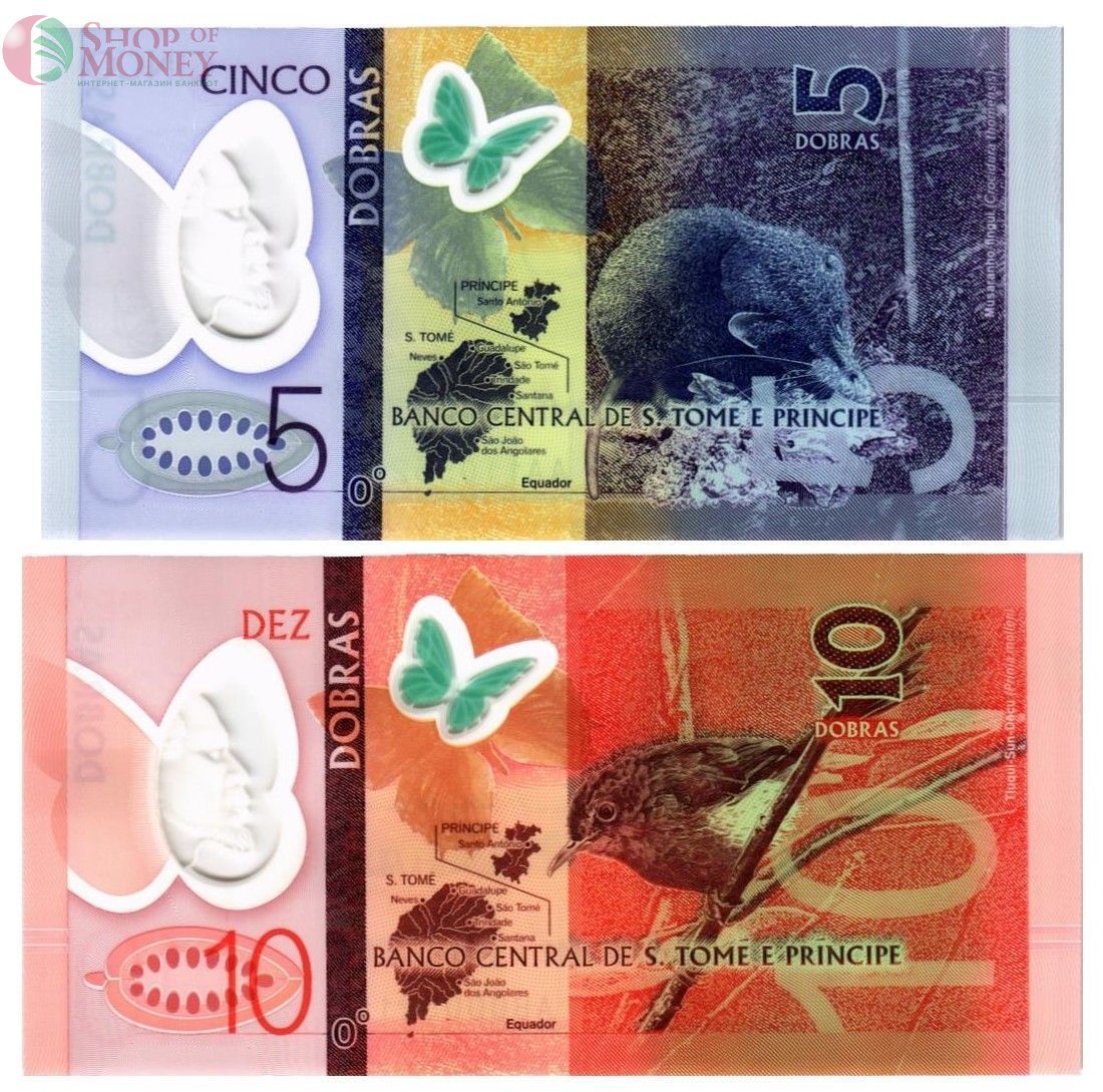 САН-ТОМЕ И ПРИНСИПИ НАБОР 5-10 ДОБР (ПОЛИМЕР) 2