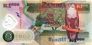 ЗАМБИЯ 1000 КВАЧА 1