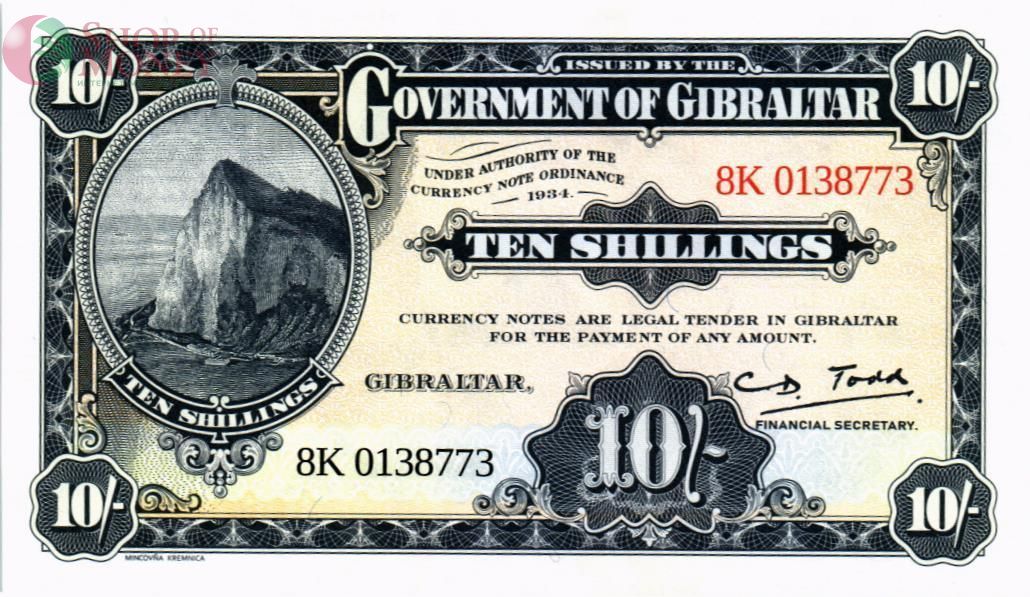 ГИБРАЛТАР 10 ШИЛЛИНГОВ 1