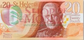 ОСТРОВ СВЯТОЙ ЕЛЕНЫ 20 ФУНТОВ 1