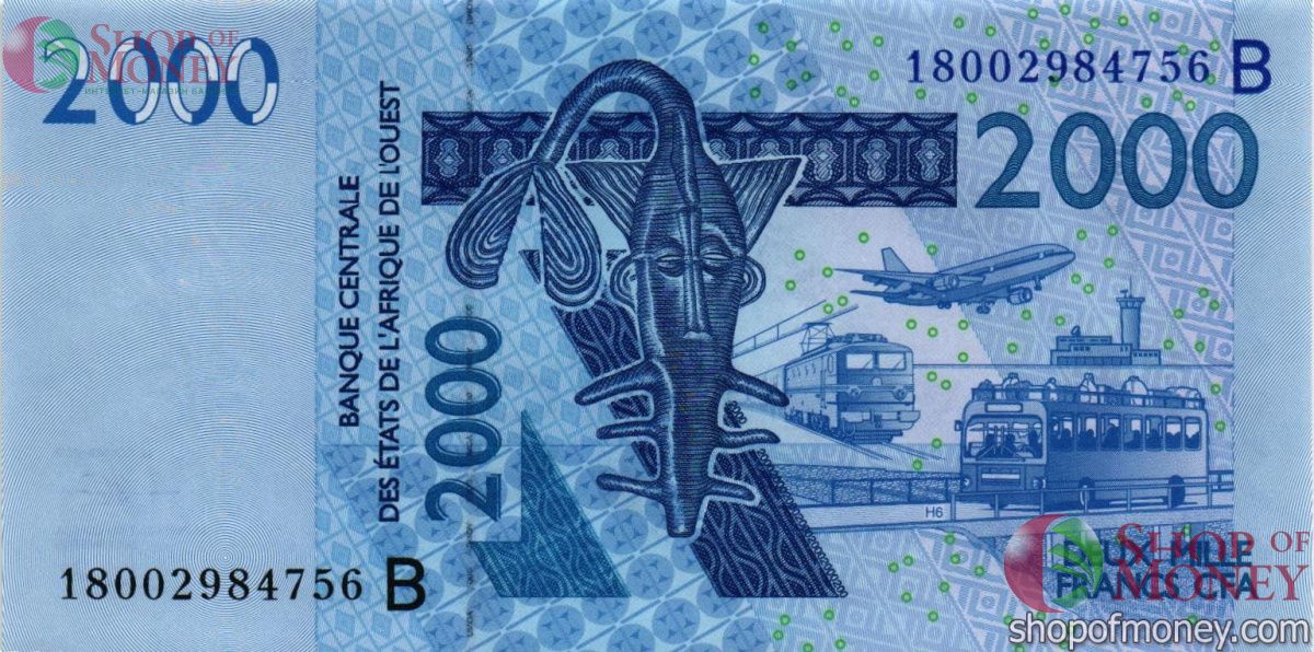 БЕНИН 2000 ФРАНКОВ 1