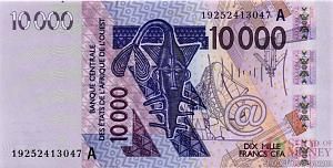 КОТ-Д'ИВУАР 10000 ФРАНКОВ 1