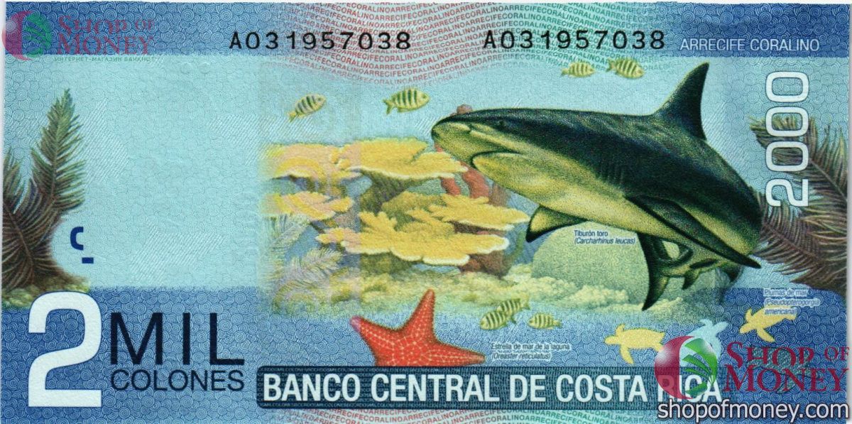КОСТА-РИКА 2000 КОЛОН 2