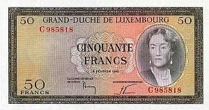 ЛЮКСЕМБУРГ 50 ФРАНКОВ 1