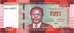 ЛИБЕРИЯ 50 ДОЛЛАРОВ 1