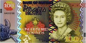 ОСТРОВА ПИТКЭРН 100 ФУНТОВ 1