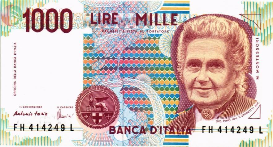 ИТАЛИЯ 1000 ЛИР 1