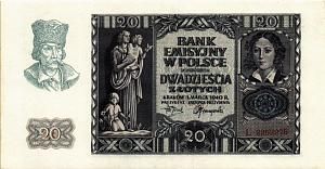 ПОЛЬША 20 ЗЛОТЫХ 1