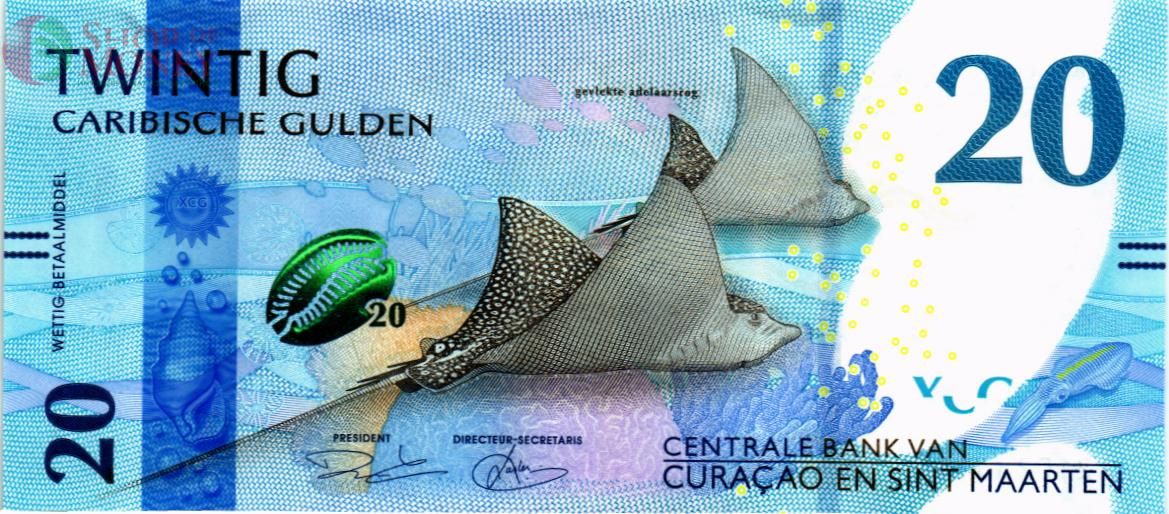 КЮРАСАО И СИНТ-МАРТЕН 20 ГУЛЬДЕНОВ 1