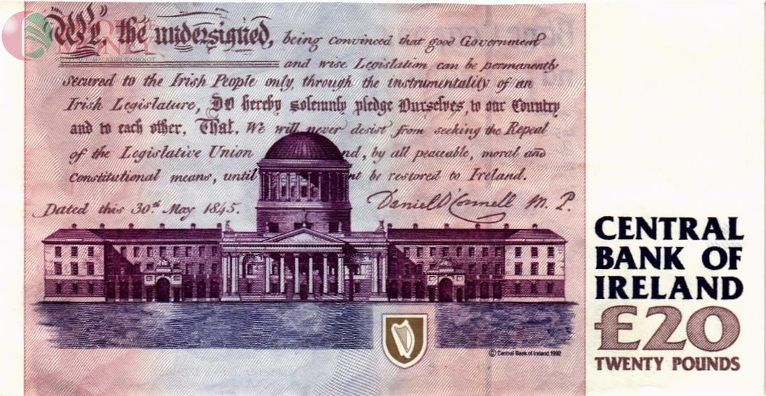 ИРЛАНДИЯ 20 ФУНТОВ (19.08.1996) 2
