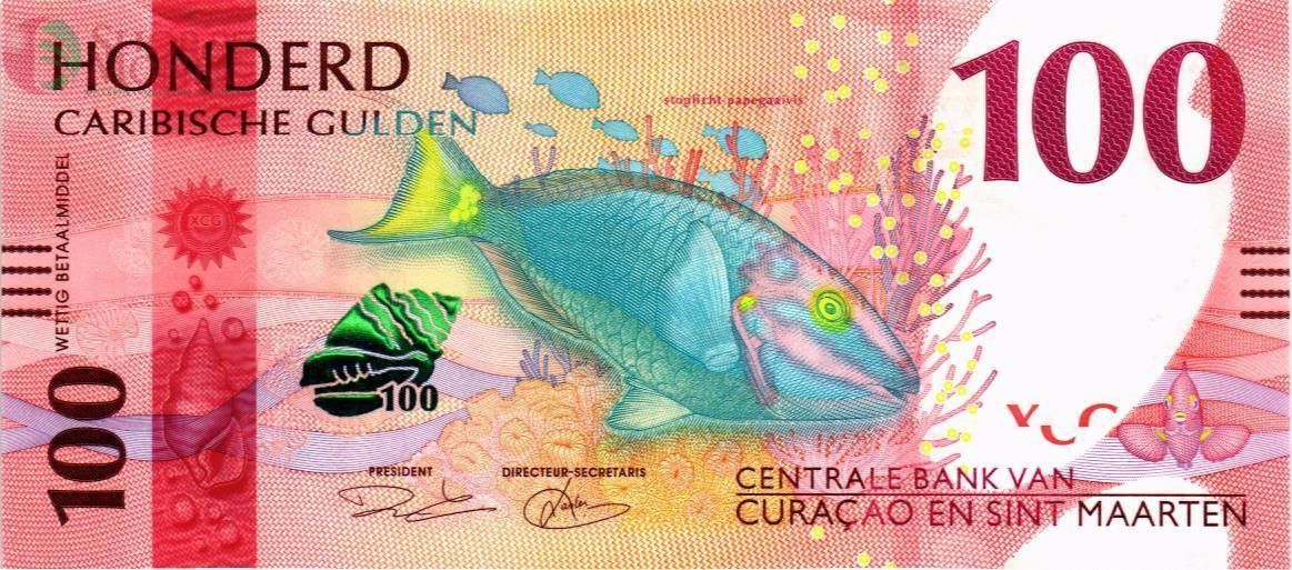 КЮРАСАО И СИНТ-МАРТЕН 100 ГУЛЬДЕНОВ 1