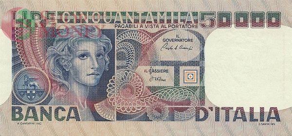 ИТАЛИЯ 50000 ЛИР 1