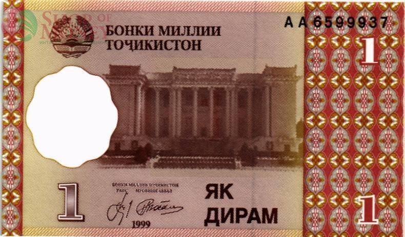 ТАДЖИКИСТАН 1 ДИРАМ 1