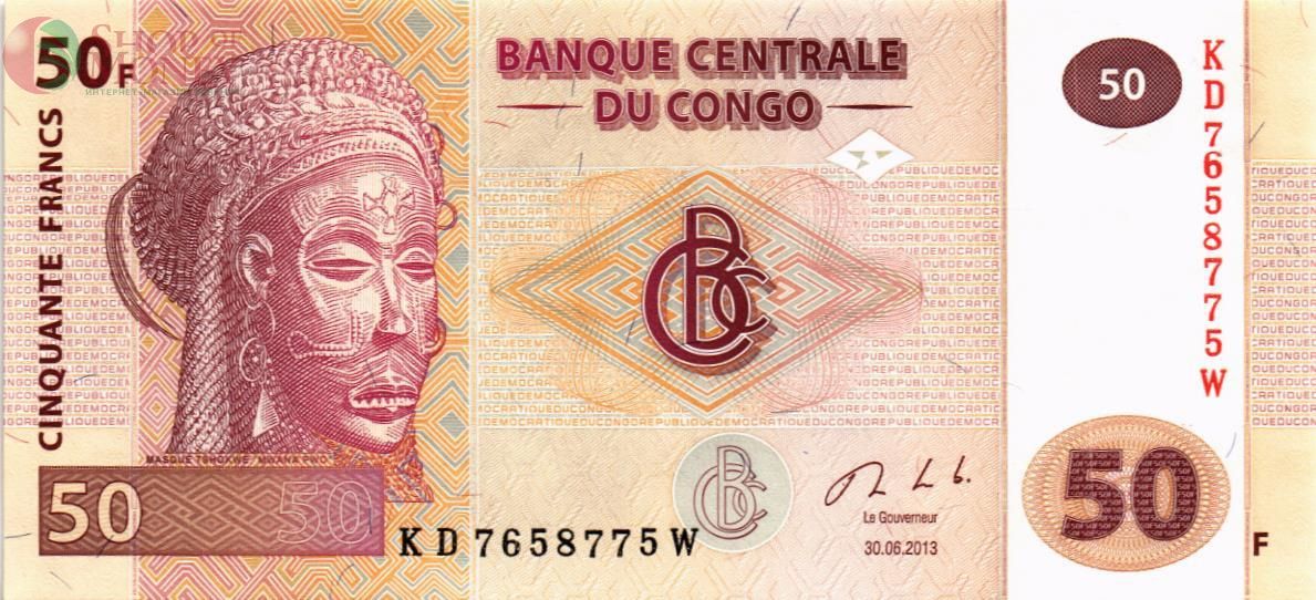 КОНГО ДР 50 ФРАНКОВ 1