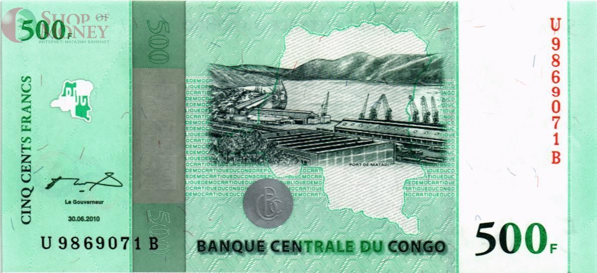 КОНГО ДР 500 ФРАНКОВ 1