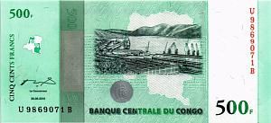 КОНГО ДР 500 ФРАНКОВ 1