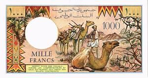 ДЖИБУТИ 1000 ФРАНКОВ 2