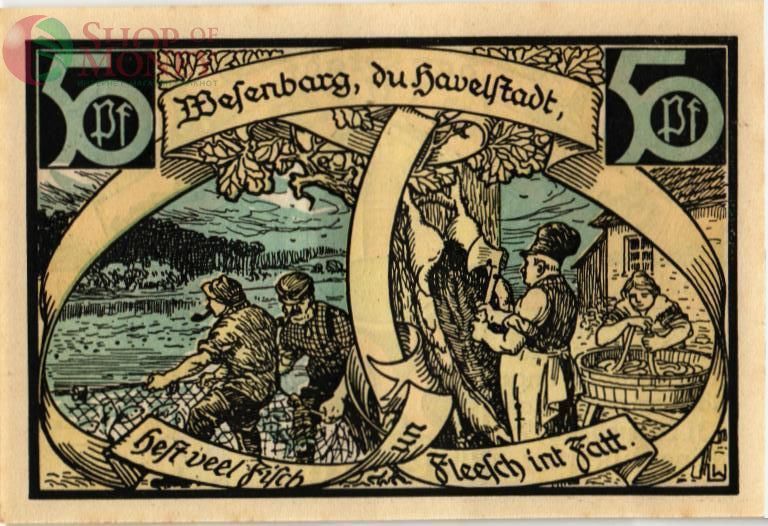 ГЕРМАНИЯ 50 ПФЕННИГОВ (НОТГЕЛЬД) 2