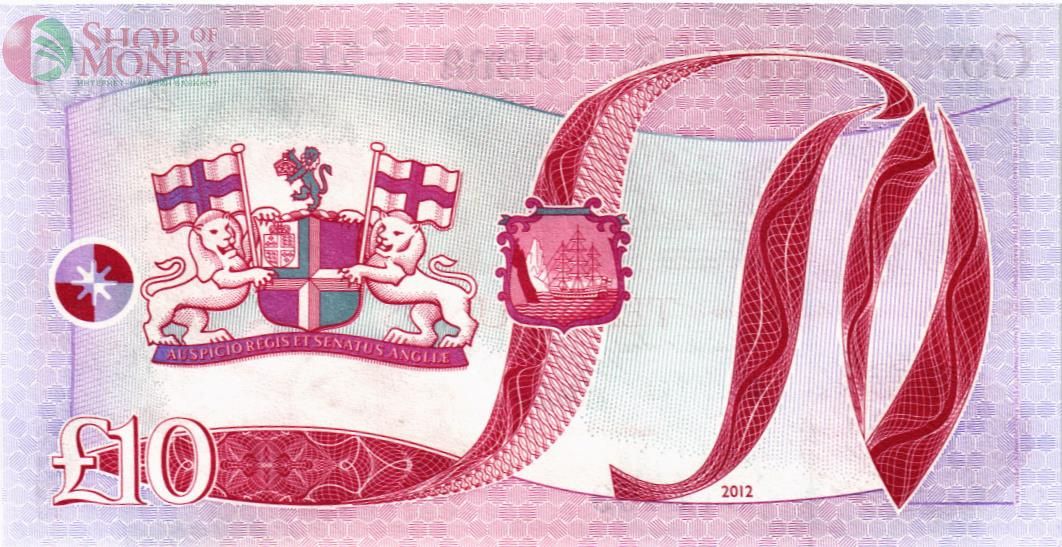 ОСТРОВ СВЯТОЙ ЕЛЕНЫ 10 ФУНТОВ 2