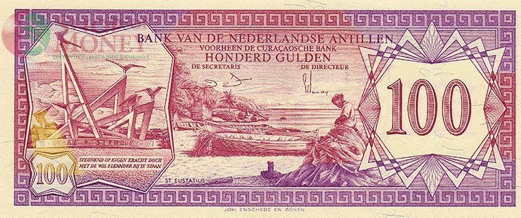 НИДЕРЛАНДСКИЕ АНТИЛЬСКИЕ ОСТРОВА 100 ГУЛЬДЕНОВ 2