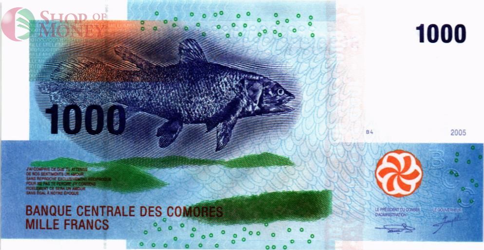 КОМОРСКИЕ ОСТРОВА 1000 ФРАНКОВ 1