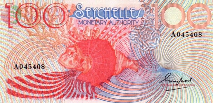 СЕЙШЕЛЬСКИЕ ОСТРОВА 100 РУПИЙ 1