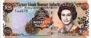 КАЙМАНОВЫ ОСТРОВА 25 ДОЛЛАРОВ 1