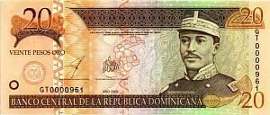 ДОМИНИКАНСКАЯ РЕСПУБЛИКА 20 ПЕСО 1