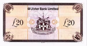 СЕВЕРНАЯ ИРЛАНДИЯ 20 ФУНТОВ (ULSTER BANK) 2