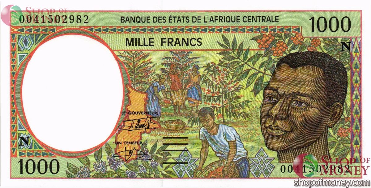 ЭКВАТОРИАЛЬНАЯ ГВИНЕЯ 1000 ФРАНКОВ 1