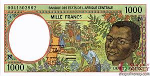 ЭКВАТОРИАЛЬНАЯ ГВИНЕЯ 1000 ФРАНКОВ 1