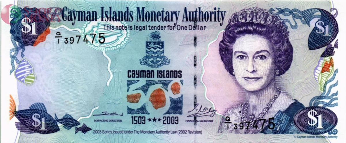 КАЙМАНОВЫ ОСТРОВА 1 ДОЛЛАР (Q/1) 1