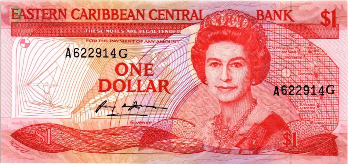 ВОСТОЧНЫЕ КАРИБЫ 1 ДОЛЛАР (G - ГРЕНАДА) 1