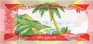 ВОСТОЧНЫЕ КАРИБЫ 1 ДОЛЛАР (V - Сент-Винсент) 2