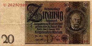 ГЕРМАНИЯ 20 МАРОК 1