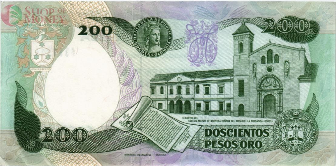 КОЛУМБИЯ 200 ПЕСО (01.04.1985) 2