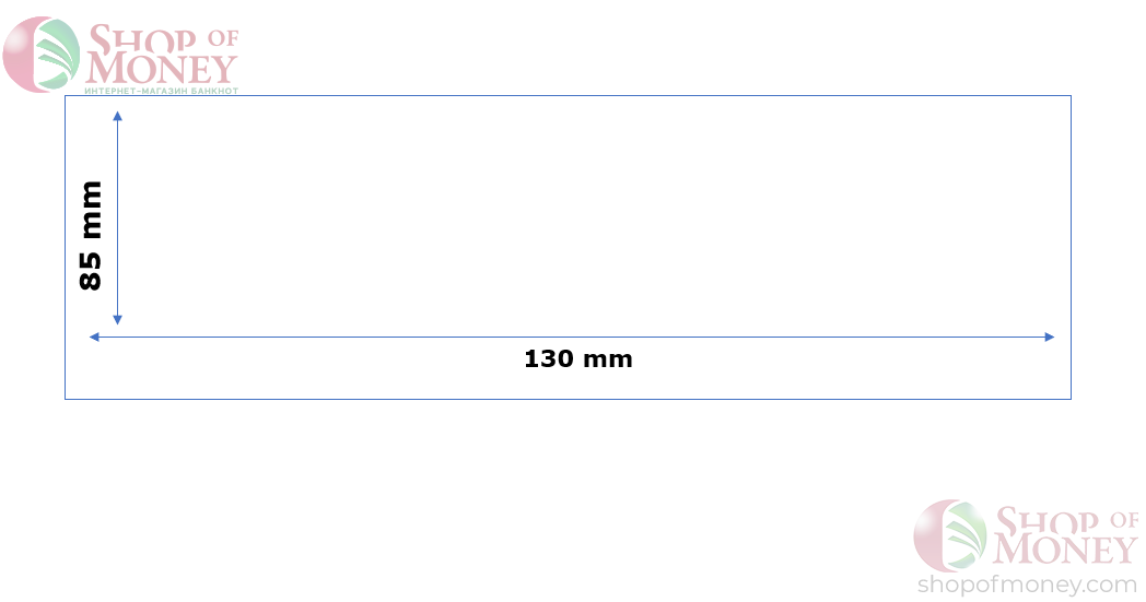 ХОЛДЕР ДЛЯ БАНКНОТ (85 mm x 130 mm) - 100 шт 2