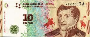 АРГЕНТИНА 10 ПЕСО (A-СЕРИЯ) 1