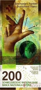ШВЕЙЦАРИЯ 200 ФРАНКОВ 1