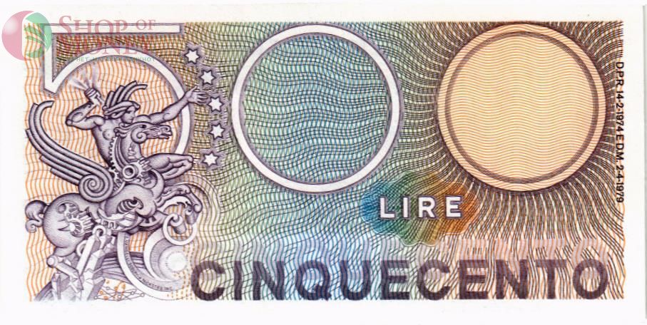 ИТАЛИЯ 500 ЛИР 2