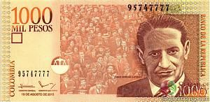 КОЛУМБИЯ 1000 ПЕСО #95747777 1