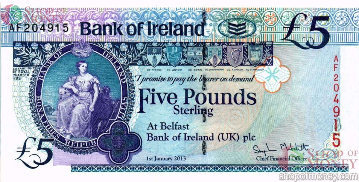 СЕВЕРНАЯ ИРЛАНДИЯ 5 ФУНТОВ 1