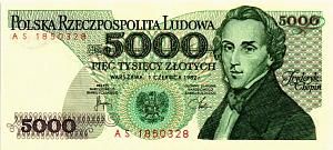 ПОЛЬША 5000 ЗЛОТЫХ 1