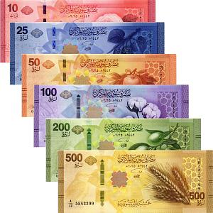 СИРИЯ НАБОР 10 25 50 100 200 500 ФУНТОВ 1