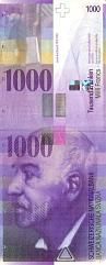 ШВЕЙЦАРИЯ 1000 ФРАНКОВ 1