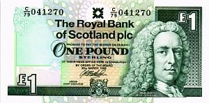 ШОТЛАНДИЯ 1 ФУНТ (THE ROYAL BANK OF SCOTLAND) 1