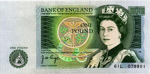 ВЕЛИКОБРИТАНИЯ/АНГЛИЯ 1 ФУНТ 1