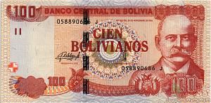 БОЛИВИЯ 100 БОЛИВИАНОС 1