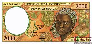 CAS - ЧАД 2000 ФРАНКОВ (P) 1